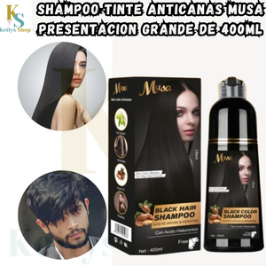 NUEVO TINTE SHAMPOO ANTICANAS MUSA DE 400ML