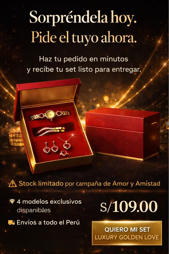NUEVO SET LUXURY GOLDEN LOVE
