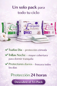 NUEVAS TOALLAS HIGIENICAS DE TURMALINA