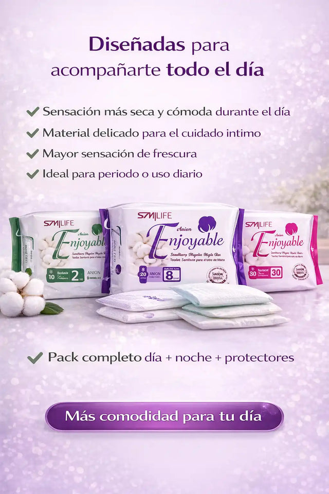 NUEVAS TOALLAS HIGIENICAS DE TURMALINA