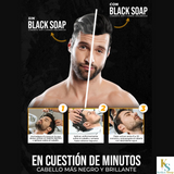 NUEVO SHAMPOO EN BARRA UNISEX ANTICANAS-BLACK SOAP