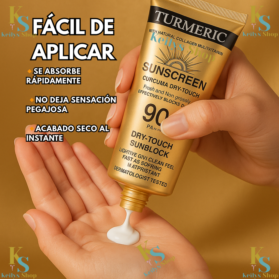 NUEVO BLOQUEADOR SOLAR PREMIUM DE CURCUMA, COLAGENO Y VITAMINA C