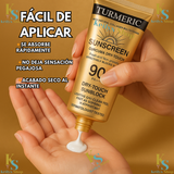 NUEVO BLOQUEADOR SOLAR PREMIUM DE CURCUMA, COLAGENO Y VITAMINA C