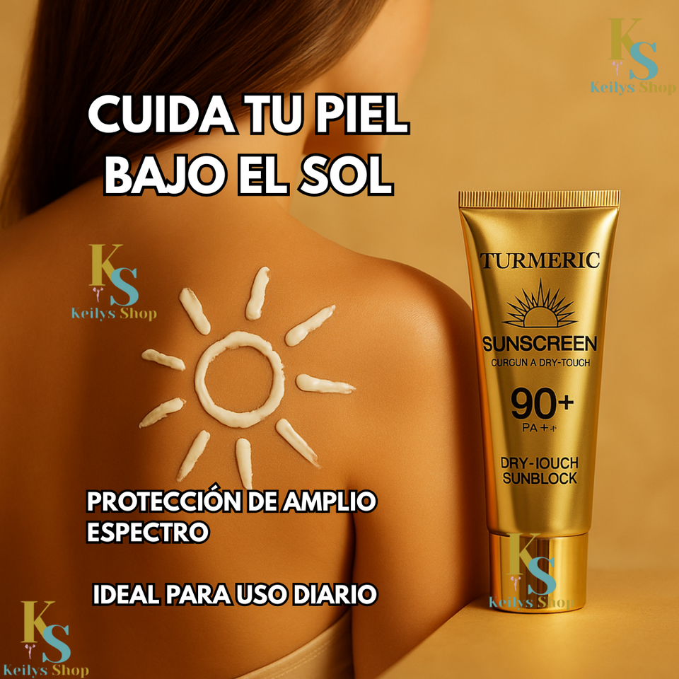 NUEVO BLOQUEADOR SOLAR PREMIUM DE CURCUMA, COLAGENO Y VITAMINA C