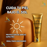 NUEVO BLOQUEADOR SOLAR PREMIUM DE CURCUMA, COLAGENO Y VITAMINA C