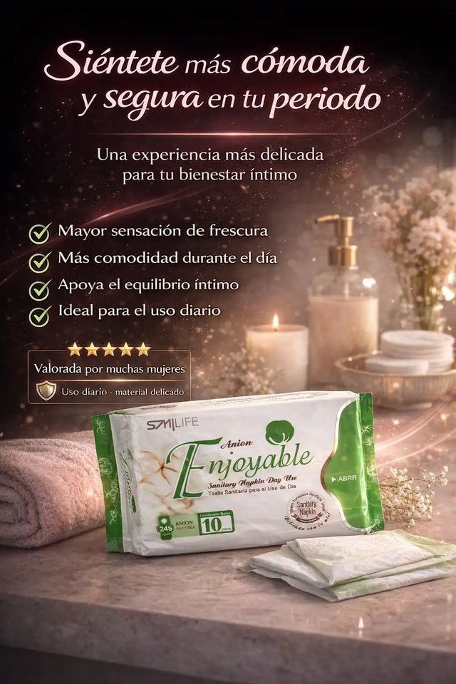 NUEVAS TOALLAS HIGIENICAS DE TURMALINA