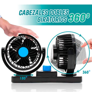 VENTILADOR PARA AUTO 2 EN 1 360°